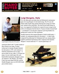 Piano Buyer 2012 LuigiBorgato Italy